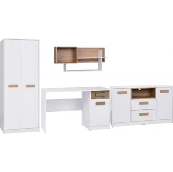 Dětský pokoj Marek Dětský pokoj Grant U bílá + dub riviera