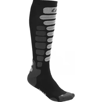 Pánské ponožky ponožky Lenz Skiing 2.0 - Anthracite/Grey 42-44