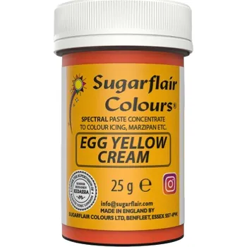 Potravinářské barvivo Egg Yellow/Cream - Gelová barva Sugarflair