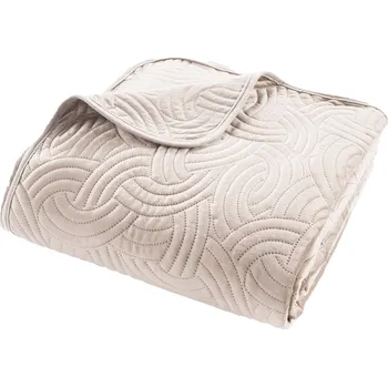 Přehoz na lůžko Douceur d'intérieur Přehoz na postel a 2 povlaky na polštáře, 220 x 240 cm, ecru