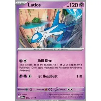 Volný čas Pokémon SSP 077/191 Latios - Surging Sparks Stav: Near Mint, Verze: NORMAL