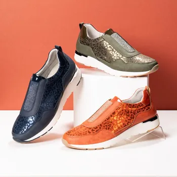 Dámské polobotky Die moderne Hausfrau Polobotky s elastickou vsadkou Leo, zelené, vel.39 491600