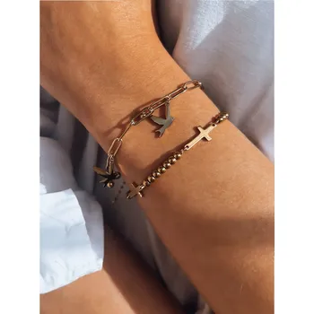 Náramek Dámský náramek CROSS LY0064 Barva: Zlatá, Velikost: ONE SIZE