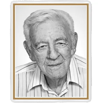 Smuteční dekorace Keramické foto na hrob, obdélník ostré rohy, 8 x 11 cm, černobílý, zlatá linka