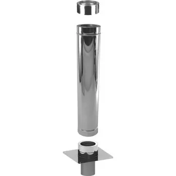 Komín Komínový nástavec bez odvětrání kruh.zásun 180mm/2m