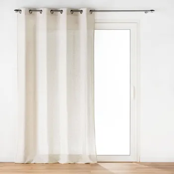 Sprchový závěs Douceur d'intérieur Závěs s oky s efektem lnu, PAULINE, 140 x 240 cm