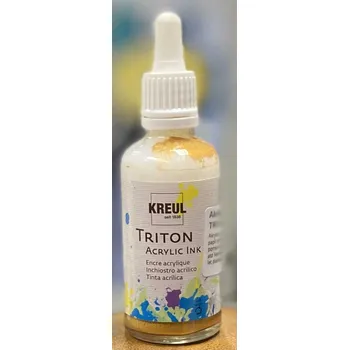 Speciální výtvarná barva Akrylový inkoust Kreul Triton zlatý 40 ml