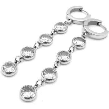 Náušnice Steel Jewelry Náušnice dlouhé z chirurgické oceli NS231076 dárkové balení zdarma