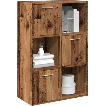 Komoda vidaXL Úložná skříňka 60 x 29,5 x 90 cm dřevotříska [801134] Barva: Staré dřevo