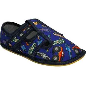 Dívčí bačkory Dětská textilní barefoot obuv Bighorn MAHURY 5101 B Velikost 27