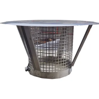 Komín Nerez stříška 200mm pro nerezové vložky s lapačem jisker