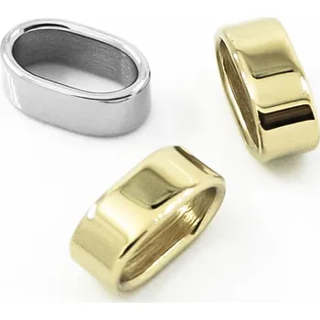 Materiál na výrobu šperku Leštěný Ocelový 12x5mm komponent - 1Ks - Nerez RL