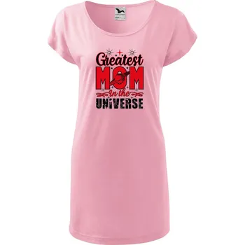DOBRÝ TRIKO Dámské tričko/šaty Greatest mom Velikost: XL, Barva: Růžová