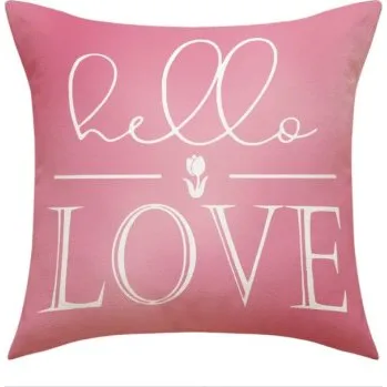 Mobilní telefon LIVEFY | Livefy povlak na polštář Love 45x45cm, růžová
