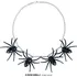 Karnevalový doplněk Fiestas Guirca Halloweenský set pavoučí náhrdelník a náušnice