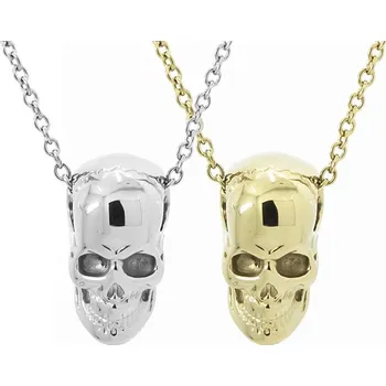 Přívěsek Přívěsek Lebka z nerezové oceli s řetízkem - Nerez RL