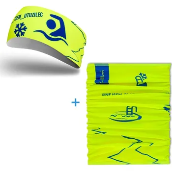 Čelenka COLLM Čelenka + nákrčník NEJSEM BLÁZEN JSEM OTUŽILEC žlutá