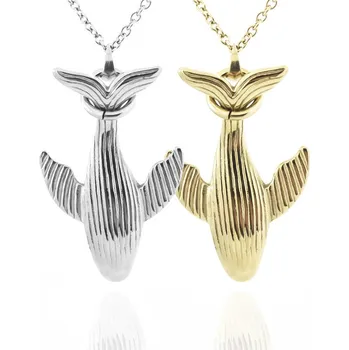 Přívěsek Přívěsek Velryba z nerezové oceli s řetízkem - Nerez RL