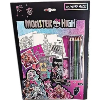 omalovánky RMS International Monster High omalovánky s pastelkami metalických barev + nálepky