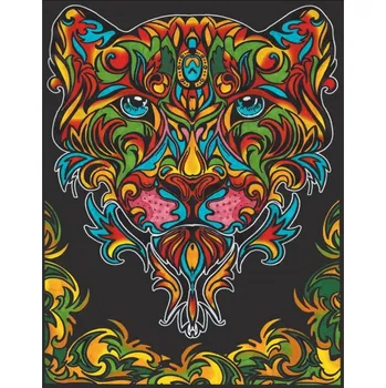 omalovánky Omalovánky Colorvelvet Sametový obrázek Leopard