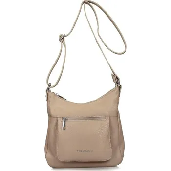 Toscanio kožená kabelka F92 D05 BÉŽOVÁ