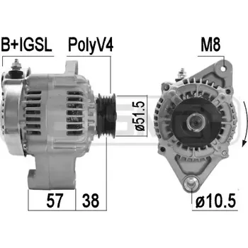 Auto-moto ERA Alternátor ERA 209509A