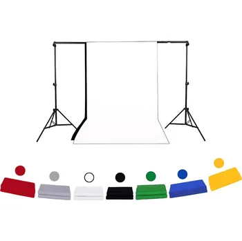 Fotopozadí Fotoplátno Fotopozadí Fotografické Pozadí 3 x 3m - Výběr barev Červená