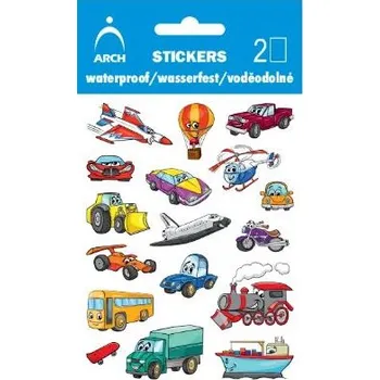 Hračka pro nejmenší Majjam Dětské voděodolné samolepky - Dopravní prostředky