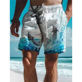 Pánské kraťasy Pánské plavecké šortky vzorované Velikost: 3XL, Barva (Varianta): D20241911E