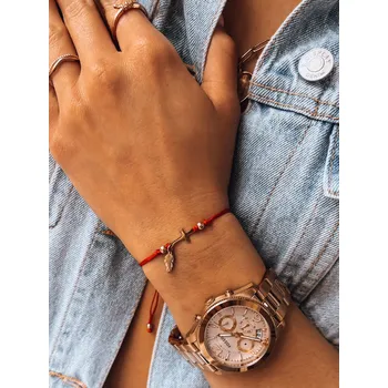 Náramek Dámský náramek HEARTBEAT LY0071 Velikost: ONE SIZE, Barva (Varianta): Červená 6