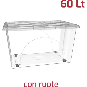 Úložný box RecaPlast ÚLOŽNÝ BOX S KOLEČKY 60 l (BOX)