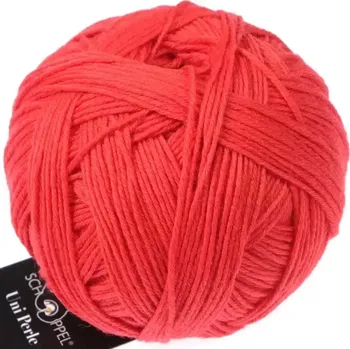 Příze Schoppel wolle Uni Perle 2381 Feuer (Merino Uni Perle 2381 Feuer)
