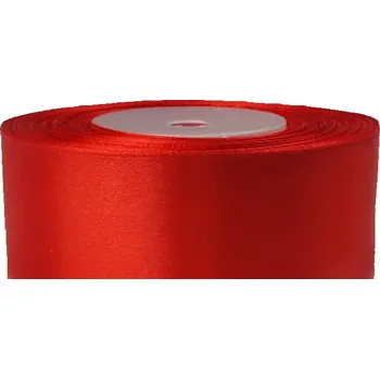 Stuha Saténová stuha výrazná červená 50mm (Saténová stuha výrazná červená 50mm)