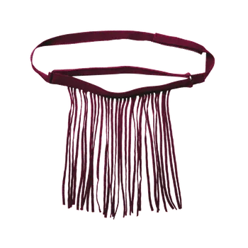 Koňská maska proti hmyzu Třásně proti hmyzu Waldhausen, nastavitelné,vínové, Full