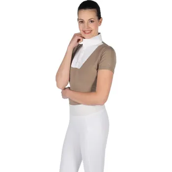 Jezdecké oblečení Závodní triko -Virginia HKM, béžová, M