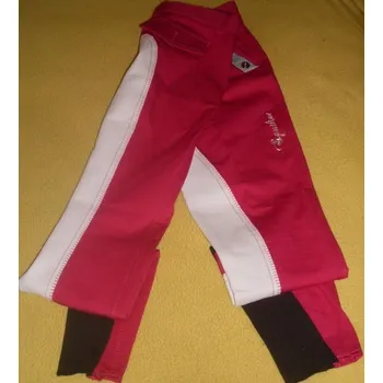 Jezdecké kalhoty Dámské rajtky Equiline ADELINE - s celokoženým sedem, 44 - Růžová