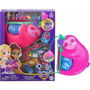 Polly Pocket Pidi pocketková kabelka Rodina lenochodů, Mattel HRD40