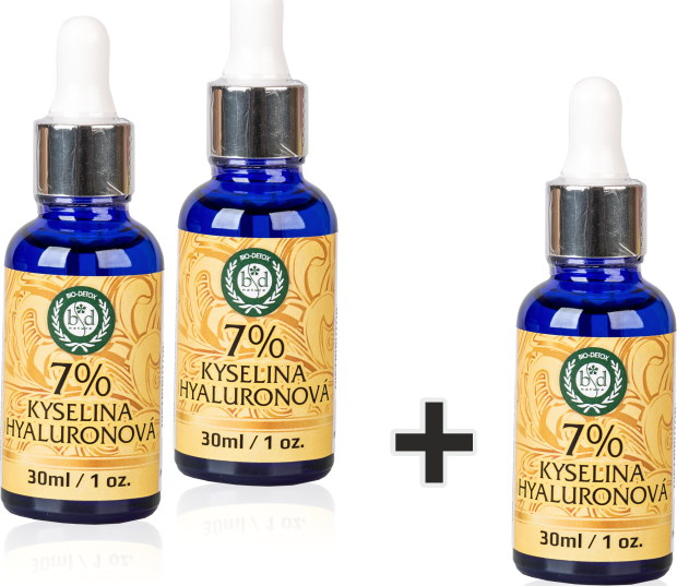 BIO-DETOX KYSELINA HYALURONOVÁ 7% AKCE 2 + 1 ZDARMA