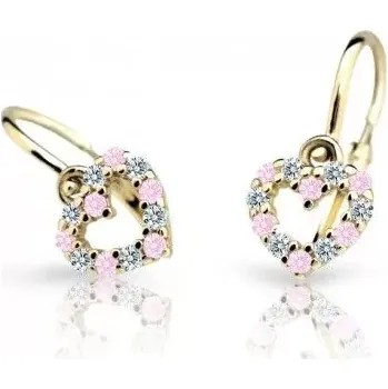 Náušnice Dětské náušnice Cutie Jewellery Žluté zlato