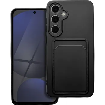 Pouzdro na mobilní telefon Silikonové pouzdro Card Case na mobil Samsung Galaxy S24 FE - Černé (Card Case for SAMSUNG S24 FE - black)