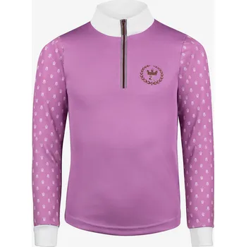 Chlapecké tričko Dětské triko Horze Paige dl.rukáv, 146/152 - Fialová