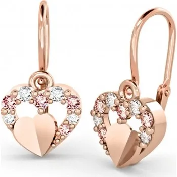 Šperk Couple, Dětské náušnice Darcy, růžové zlato a zirkony, 585-66-3-0357.4C00.0.00.108.14