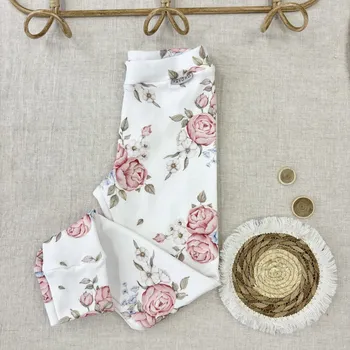 Taturo Žebrované legíny Bella Rosa ecru 74 bílá