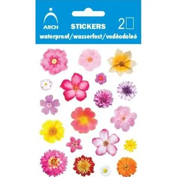 Hračka pro nejmenší Majjam Dětské voděodolné samolepky - Květiny