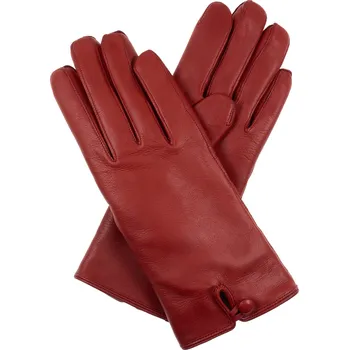 Rukavice Kreibich Dámské rukavice podšívka vlna tm.červená