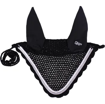 Koňská maska proti hmyzu Čabraka QHP Coco, Full - Černá