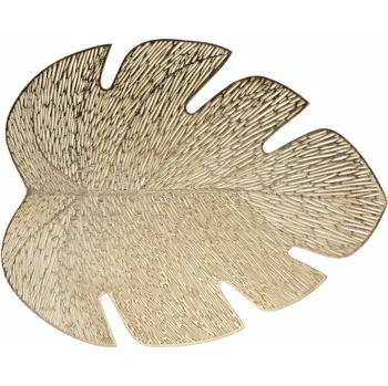 Douceur d'intérieur Prostírání ve tvaru listu, 36 x 46 cm, zlaté