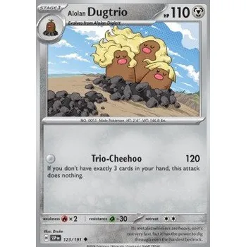 Volný čas Pokémon SSP 123/191 Alolan Dugtrio - Surging Sparks Stav: Near Mint, Verze: NORMAL