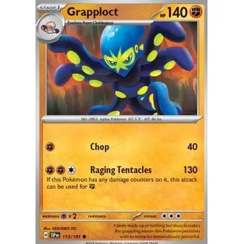 Karetní hra Pokémon SSP 113/191 Grapploct - Surging Sparks Stav: Near Mint, Verze: REVERSE HOLO