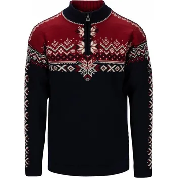 Pánský svetr Dale of Norway 140th Anniversary Navy Redrose Offwhite XL